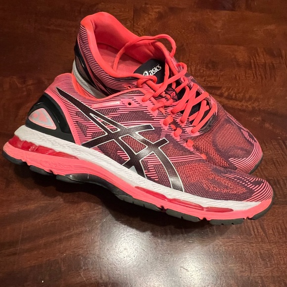 ASICS gel Nimbus 19 black/silver/diva pink women’s running shoes - size 9.5 - Picture 5 of 6